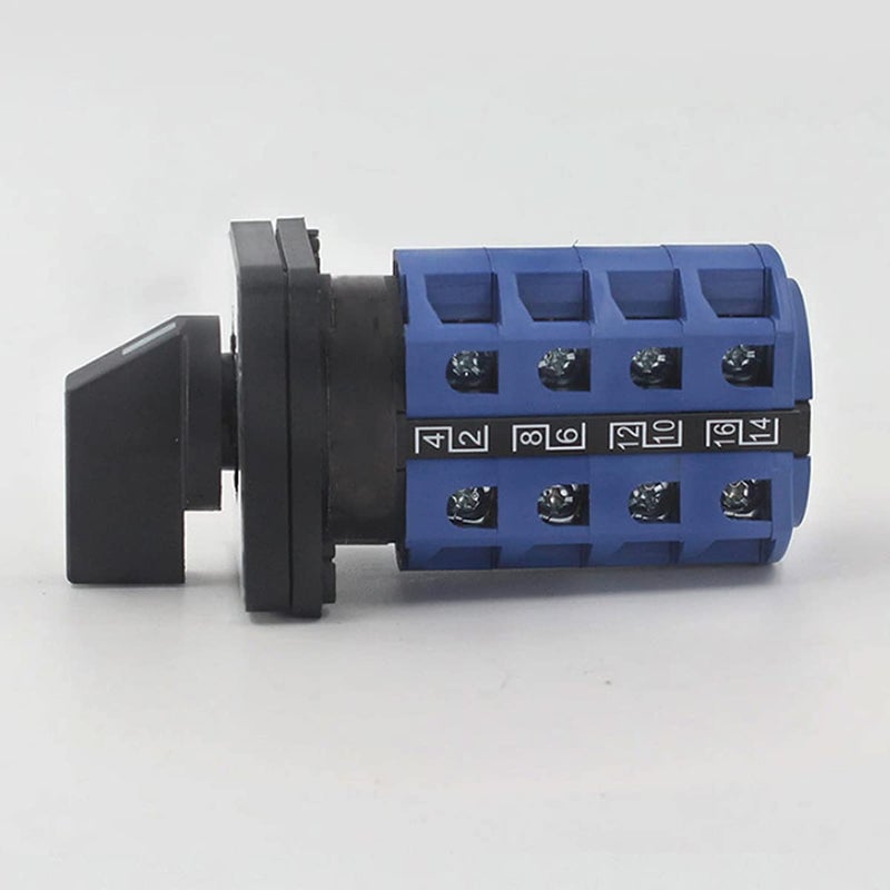 Boxonly مفتاح اختيار دوار عالمي، مفتاح تحويل، مفتاح اختيار تحويل LW26-25/4 440V 25A 3 أوضاع 16 طرفاً - Image 4